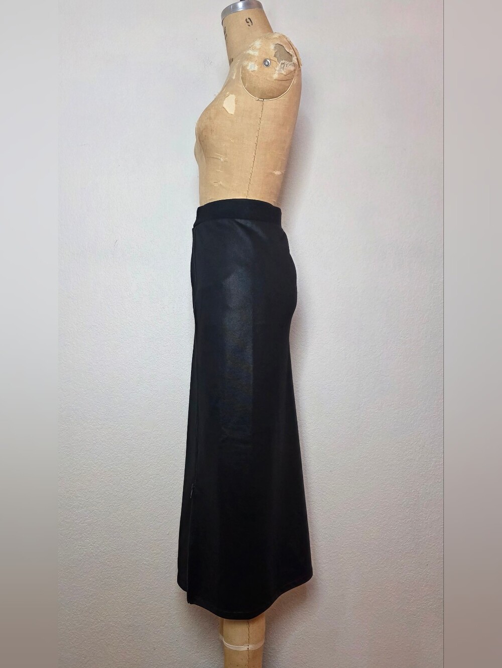 ALLSAINTS Black Jamie Zipper Staple Pencil Skirt - Picture 8 of 11